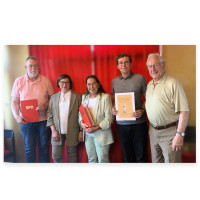 von links nach rechts: Ulrich Indenkämpen, Dr. Gudrun Hübner, Renate Stern-Wolf, Fabian Jubelius und Hubert Probst.