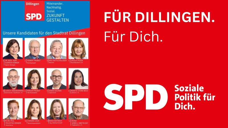 Kandidaten der SPD-Liste